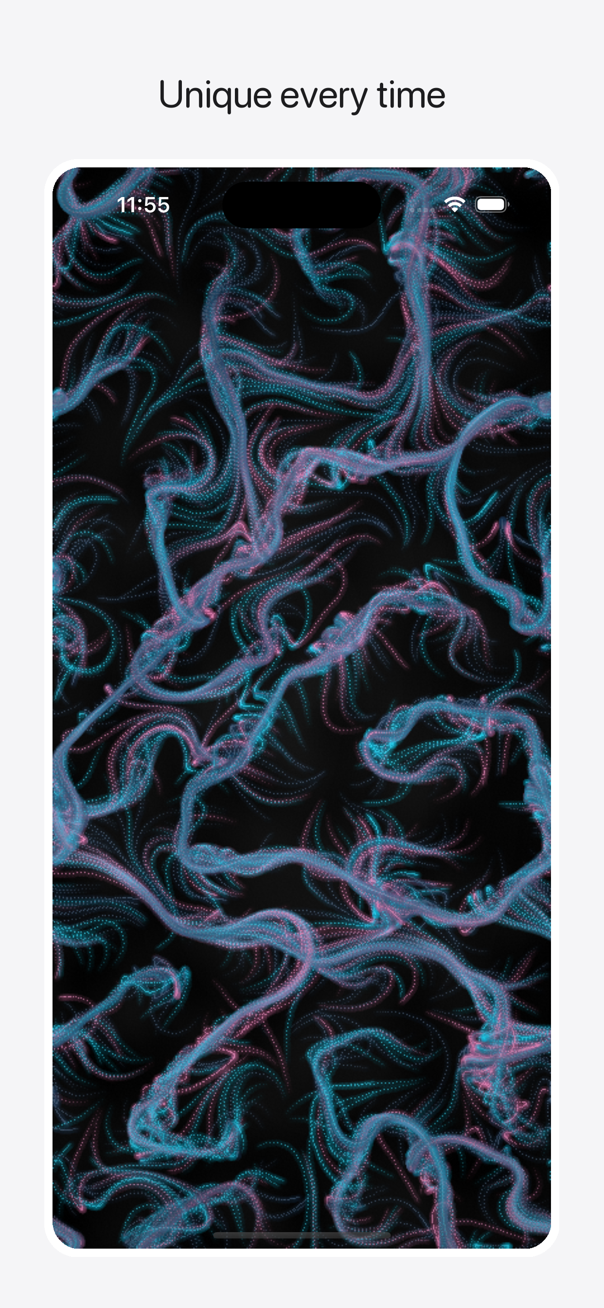 Flowity wallpaper canvas in focus mode